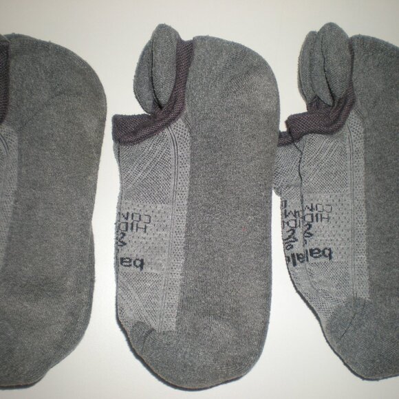 Balega Hidden Comfort Socks - 3 pairs, Medium, Charcoal - Picture 2 of 5